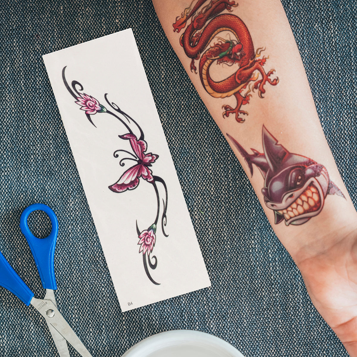 TATB4 - Temporary Tattoos-Butterfly
