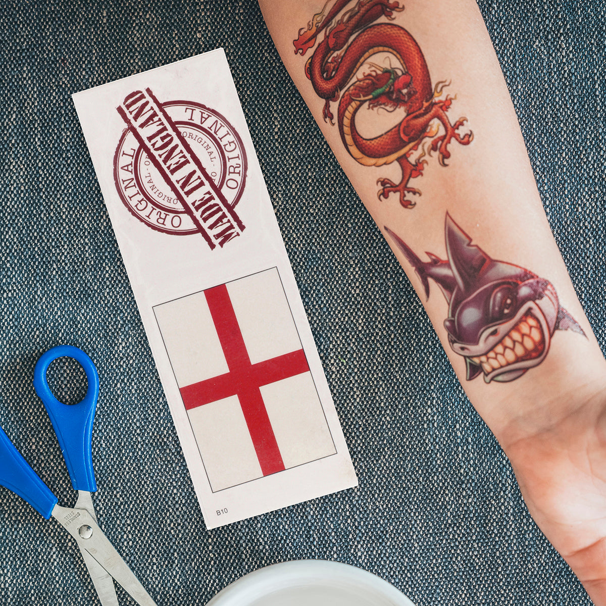 Temporary Tattoos-England