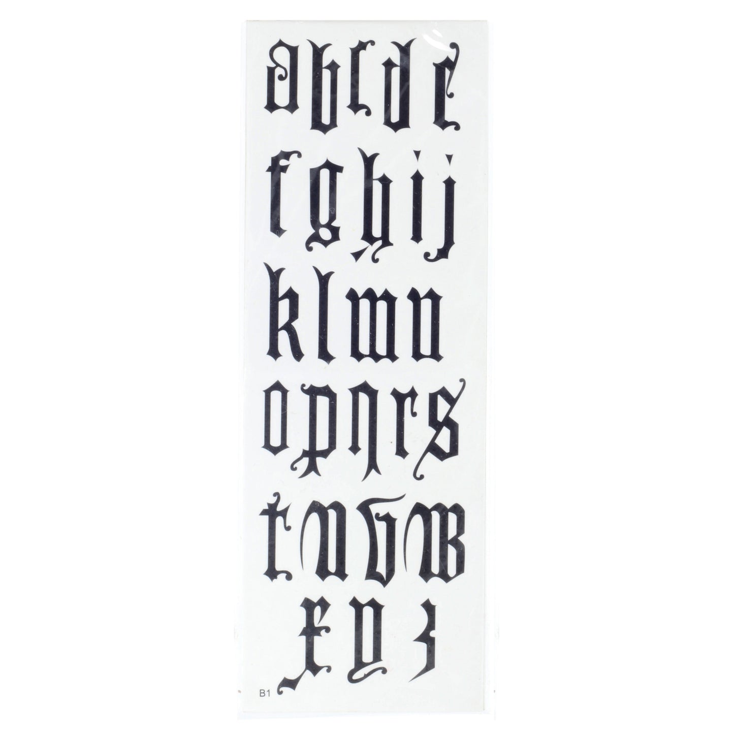 TATB1 - Temporary Tattoos-Alphabet