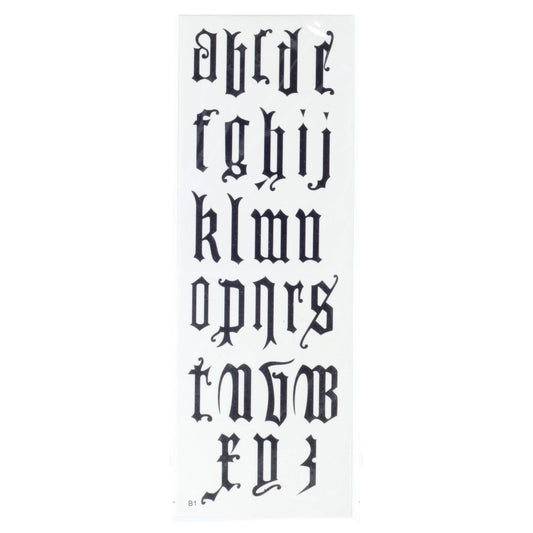 Temporary Tattoos-Alphabet