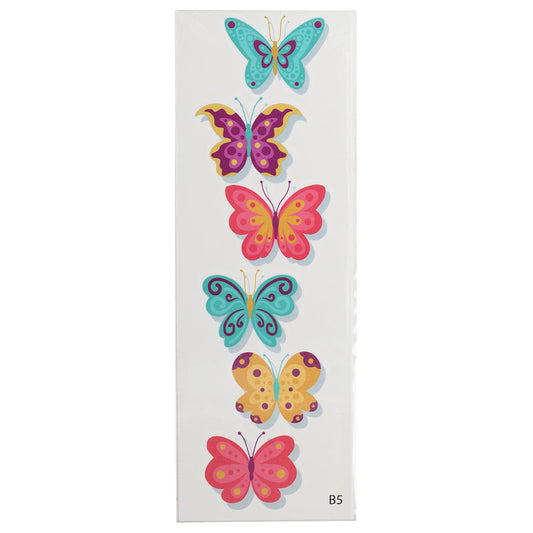 TATB5 - Temporary Tattoos-Colourful Butterflies