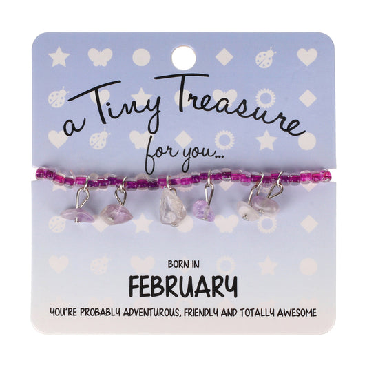 Tiny Treasures Bracelet - February