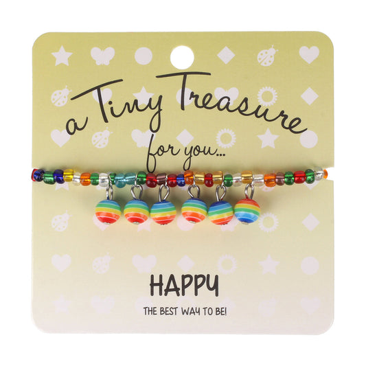 Tiny Treasures Bracelet - Happy