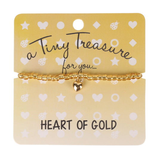 TT072 - Tiny Treasures Bracelet - Heart of Gold