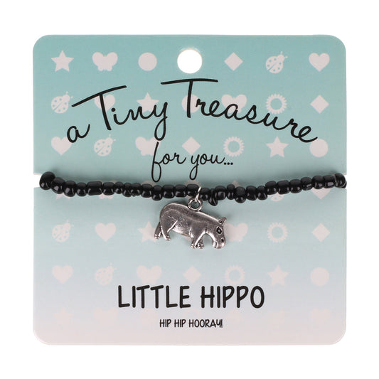 TT101 - Tiny Treasures Bracelet - Little Hippo
