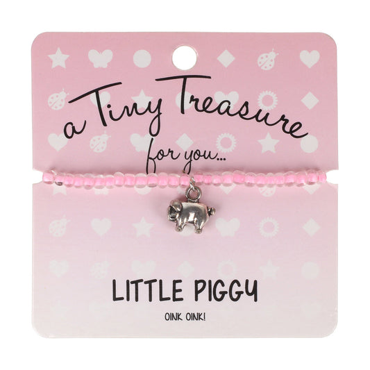 TT129 - Tiny Treasures Bracelet - Little Piggy