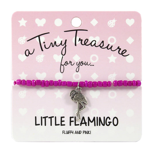 TT130 - Tiny Treasures Bracelet - Little Flamingo