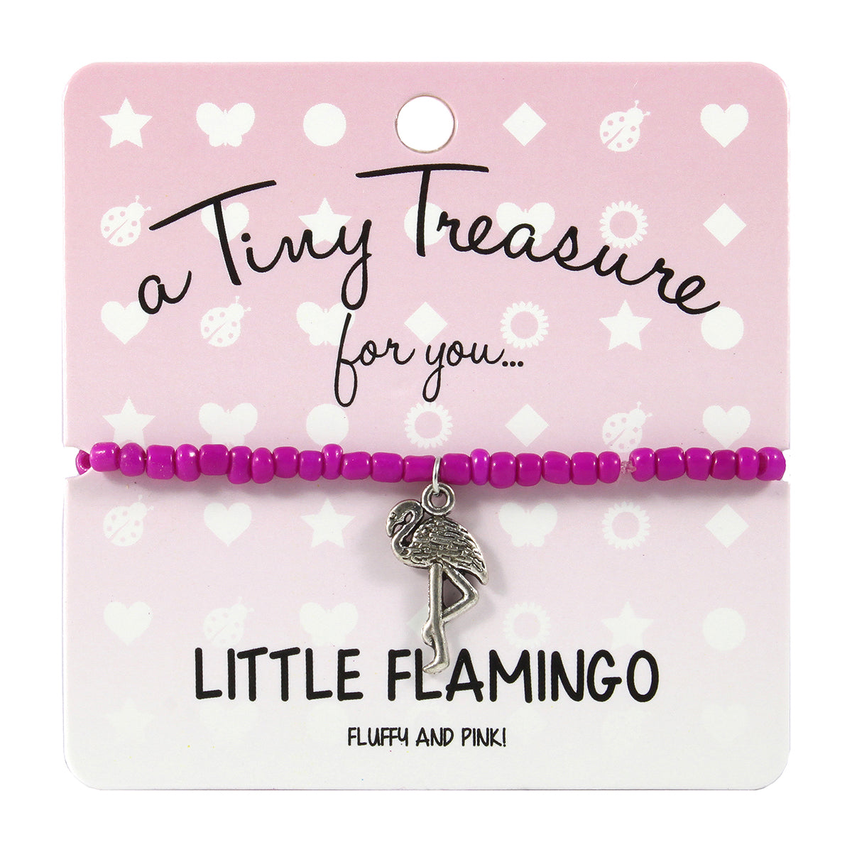 TT130 - Tiny Treasures Bracelet - Little Flamingo