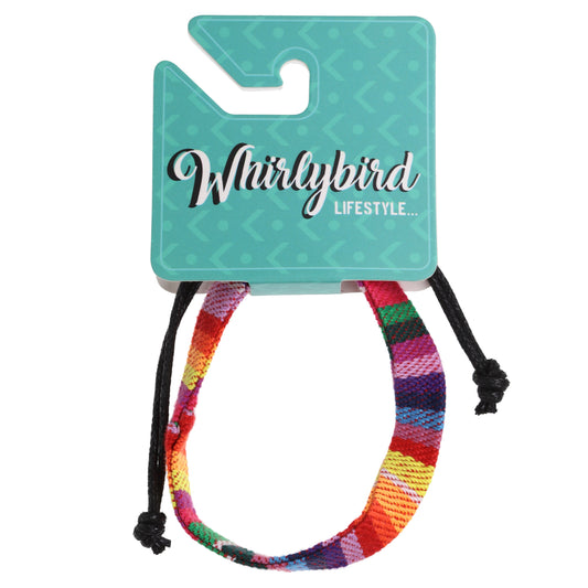 Whirlybird Rainbow Coloured Cotton Lifestyle Bracelet