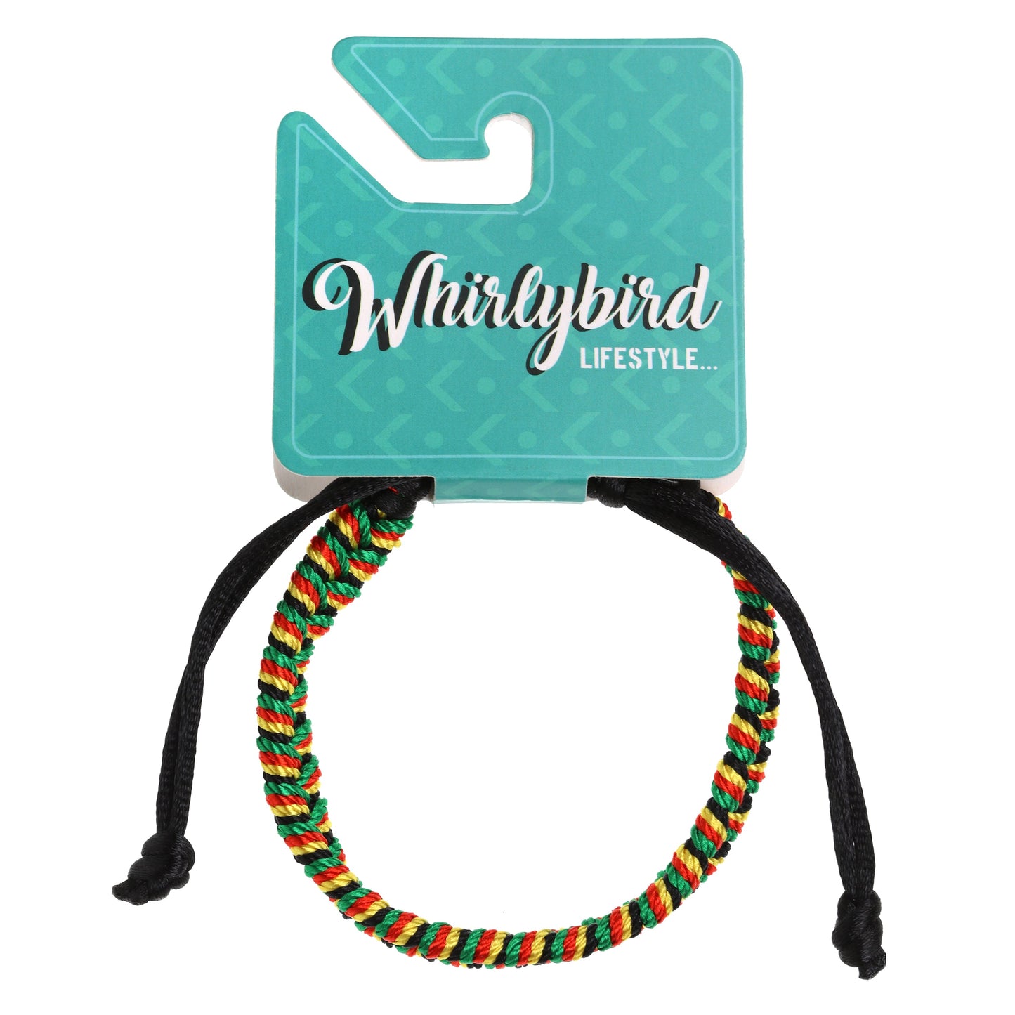 WBL15 - Whirlybird Red, Yellow And Green Weaved Lifestyle Bracelet
