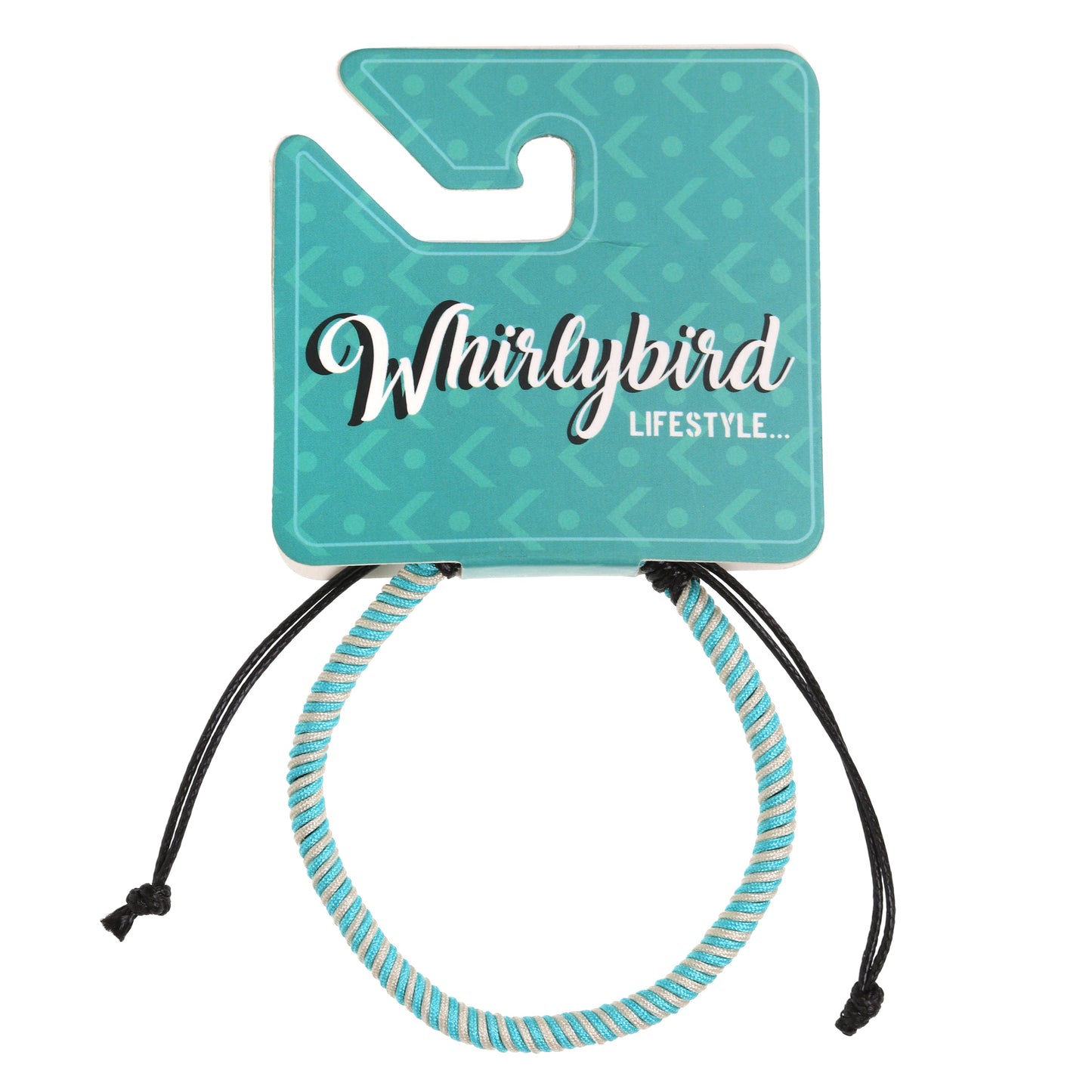 Whirlybird Blue And White Striped Cotton Lifestyle Bracelet