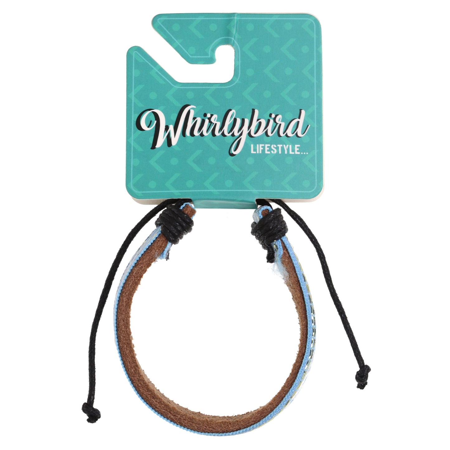 WBL19 - Whirlybird Bronze And Gold Patterned Leather Lifestyle Bracelet