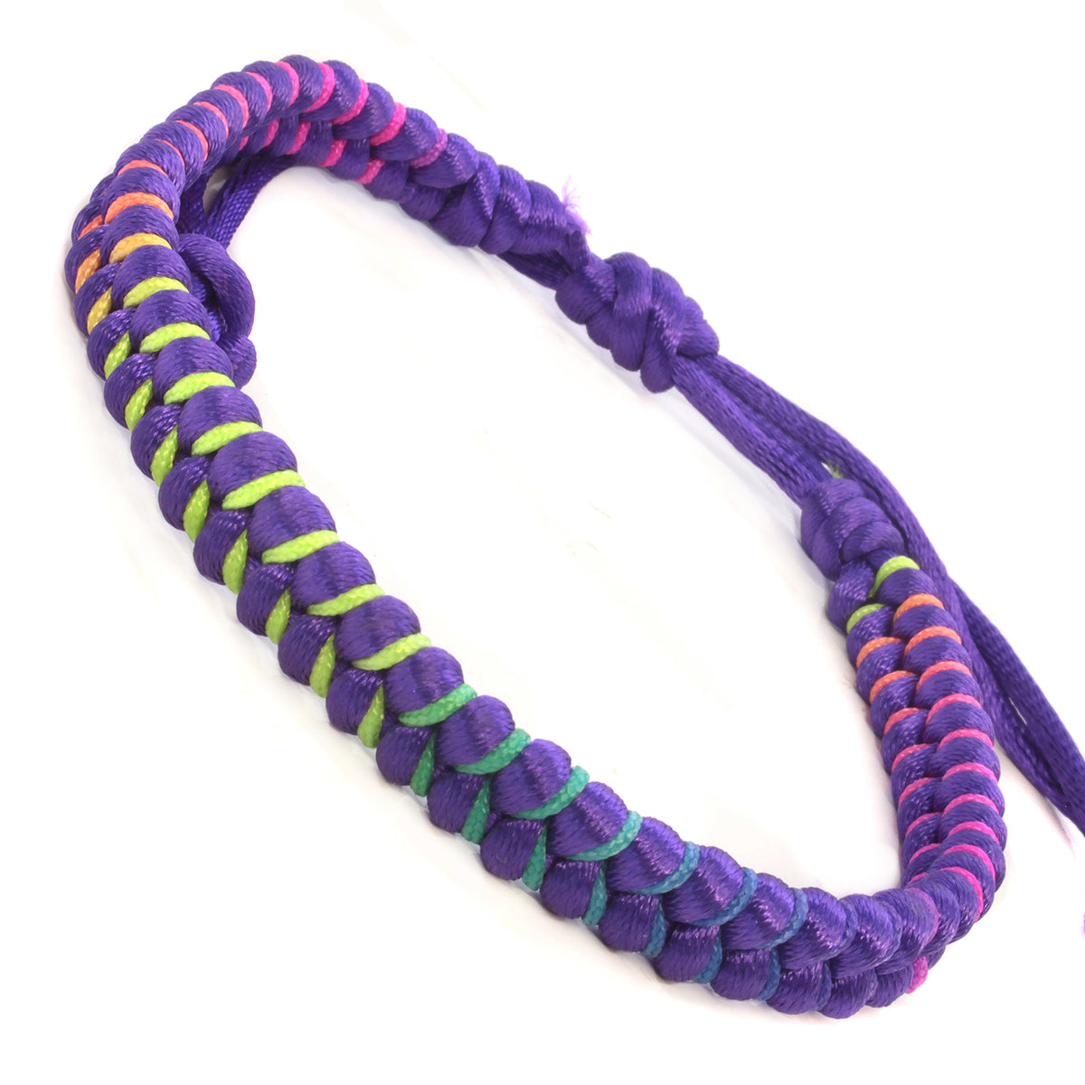 WBL25 - Whirlybird Purple And Neon Ombre Braided Lifestyle Bracelet