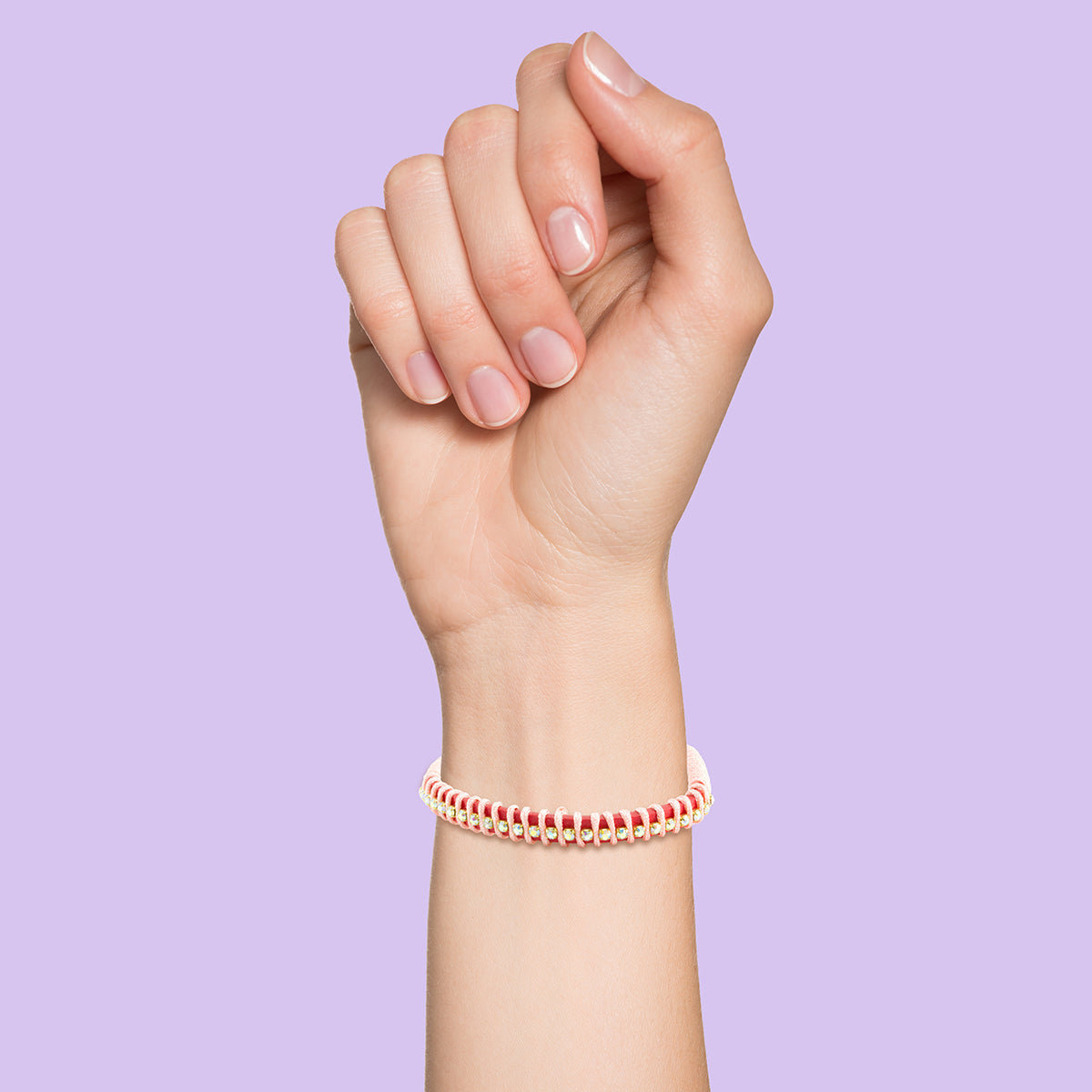 Whirlybird Baby Pink Or Purple Diamante Lifestyle Bracelet