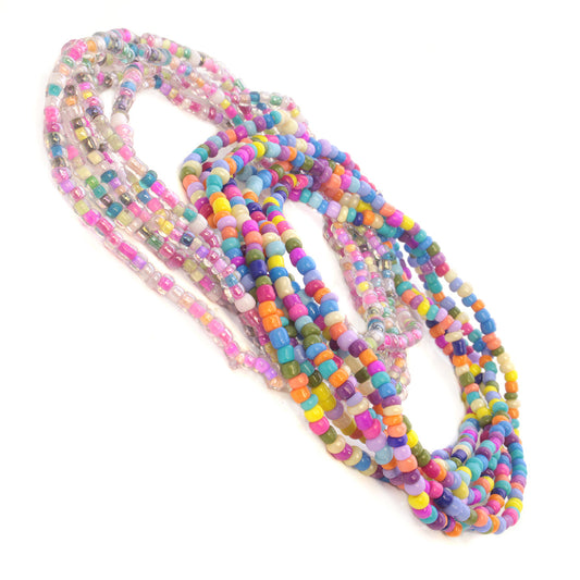 Whirlybird Lifestyle Multicoloured Beaded Bracelet OR A Multicoloured Beaded Bracelet With A Clear Coating