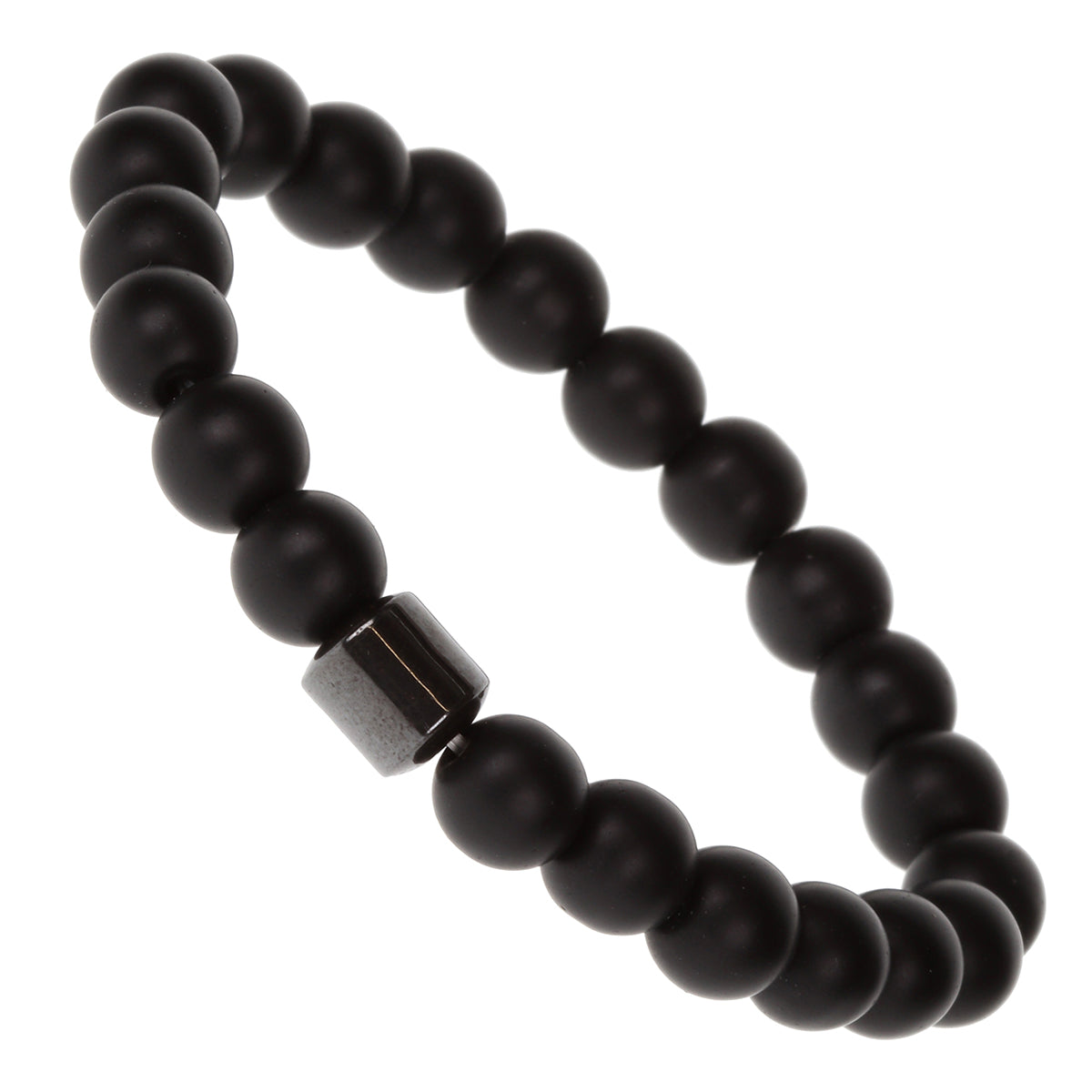 WBL39 - Whirlybird Black Sphere Beaded Lifestyle Bracelet