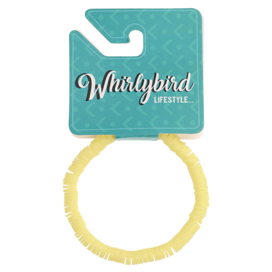 WBL45 - Whirlybird Lemon Yellow Disc Beaded Lifestyle Bracelet