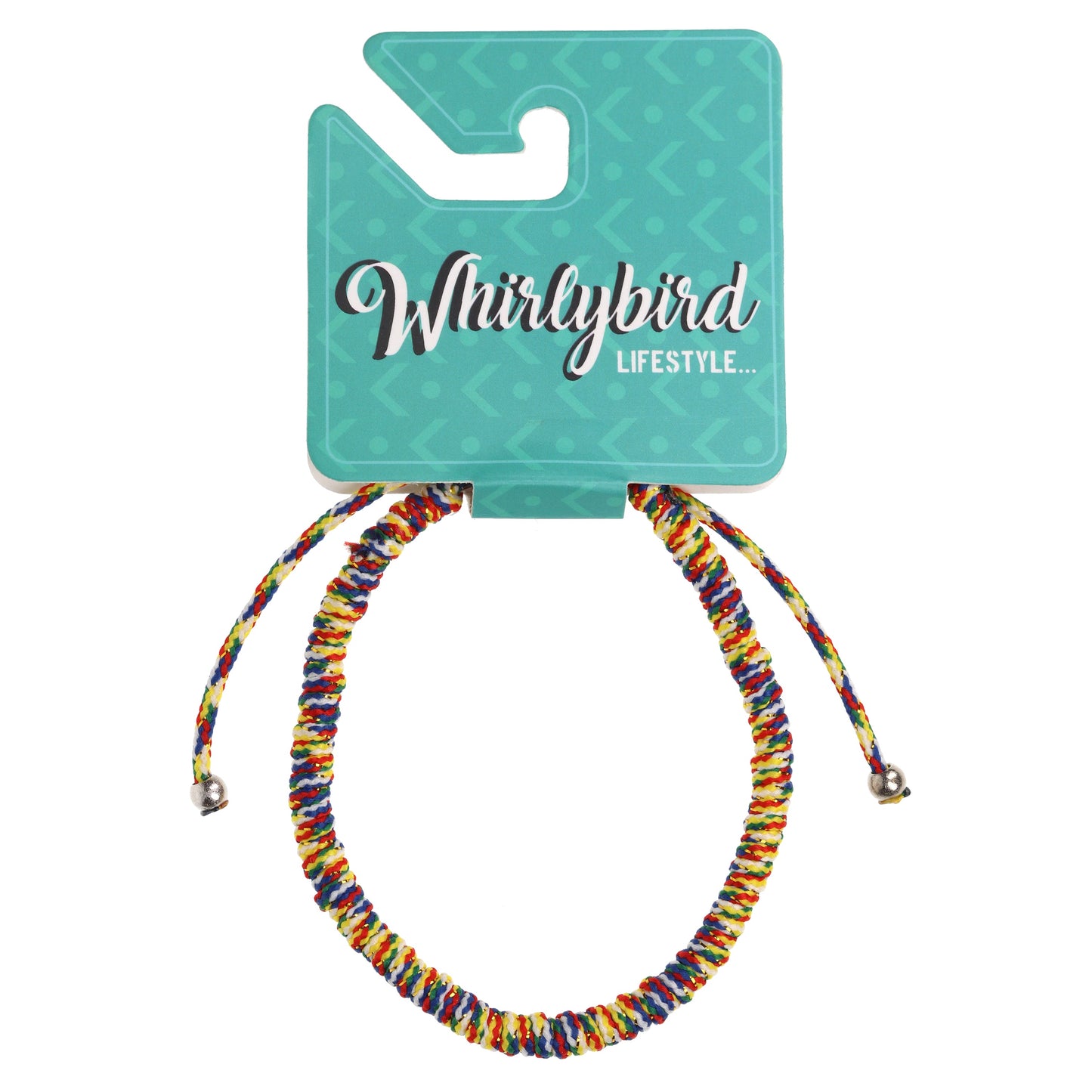 WBL63 - Whirlybird Rainbow Coloured Twisted Lifestyle Bracelet
