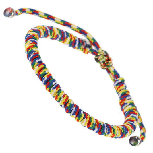 WBL63 - Whirlybird Rainbow Coloured Twisted Lifestyle Bracelet