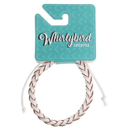WBL64 - Whirlybird White Braided Lifestyle Bracelet
