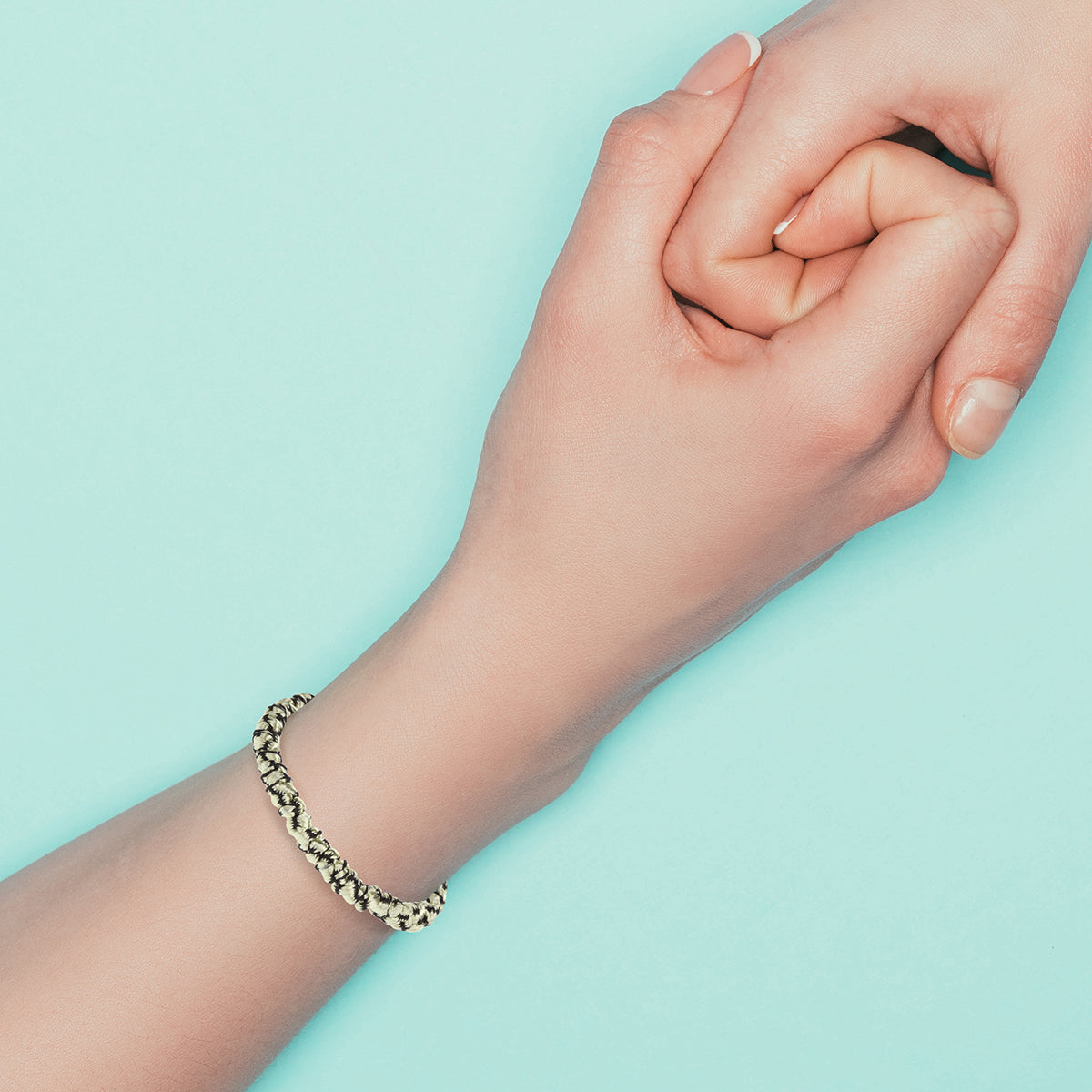 Whirlybird Cream And Black Knotted Lifestyle Bracelet