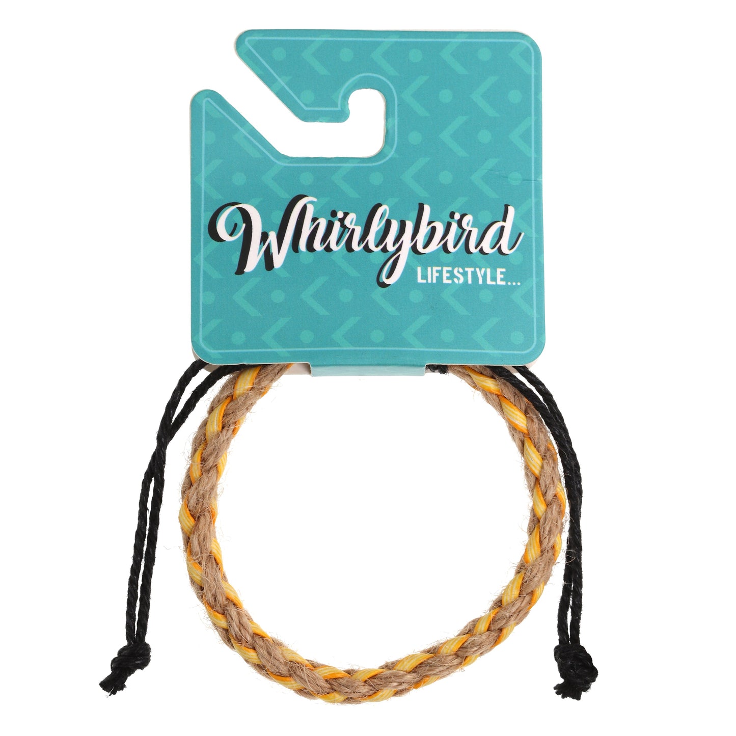 WBL74 - Whirlybird Yellow And Sand Braided Lifestyle Bracelet