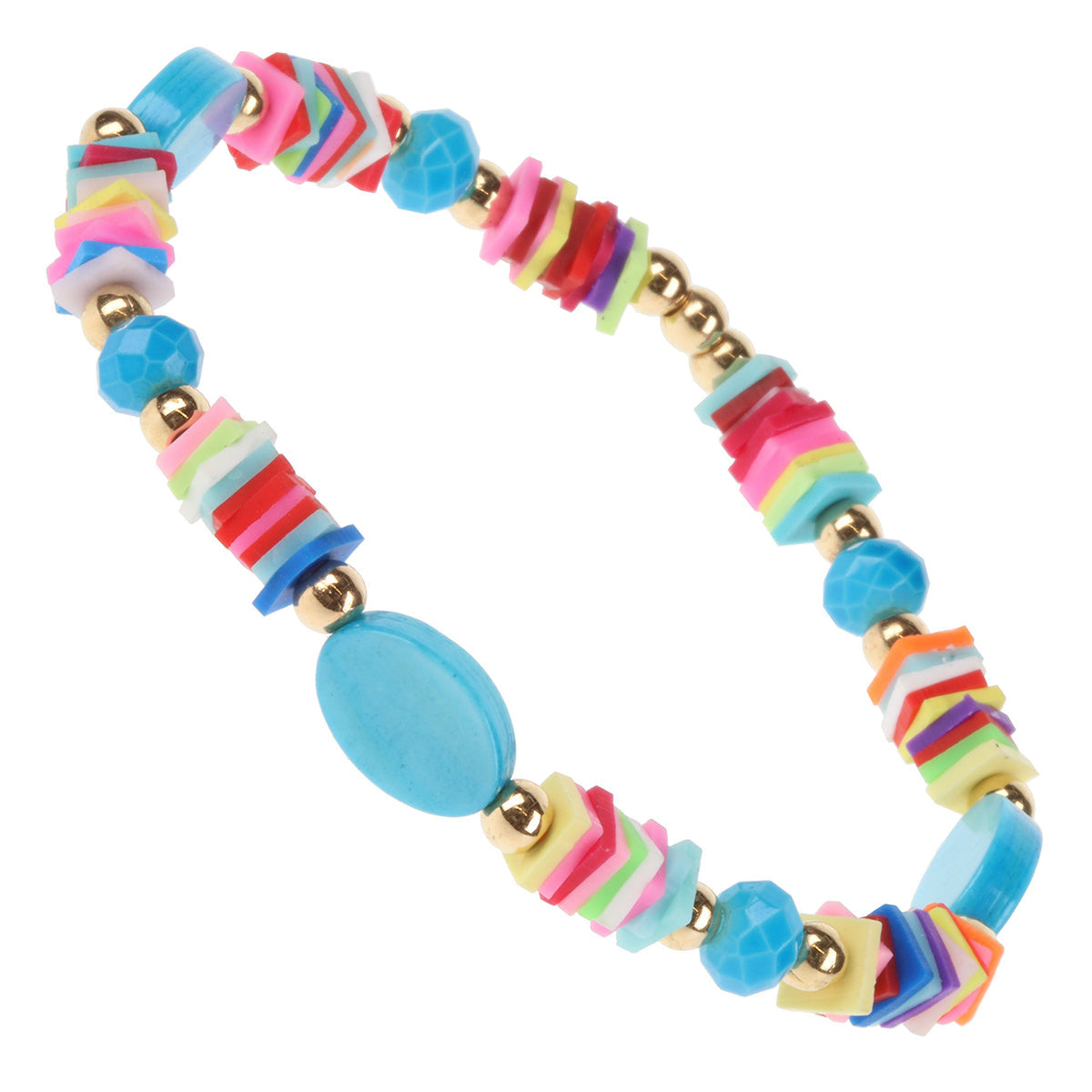 Whirlybird Multicoloured Lifestyle Bracelet With Various Shaped Beads