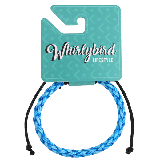 WBL81 - Whirlybird Multi Tonal Blue Weaved Lifestyle Bracelet