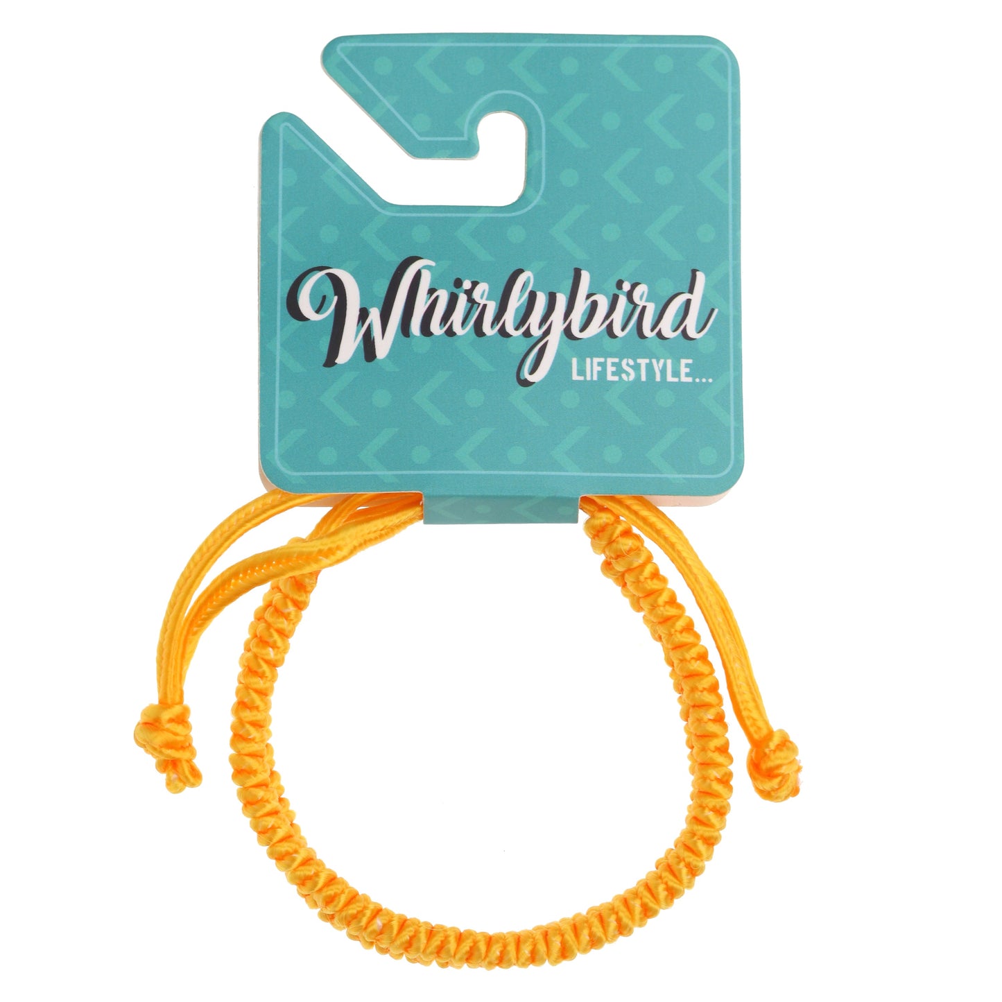WBL104 - Whirlybird Orange Cotton fishtail Braided Lifestyle Bracelet