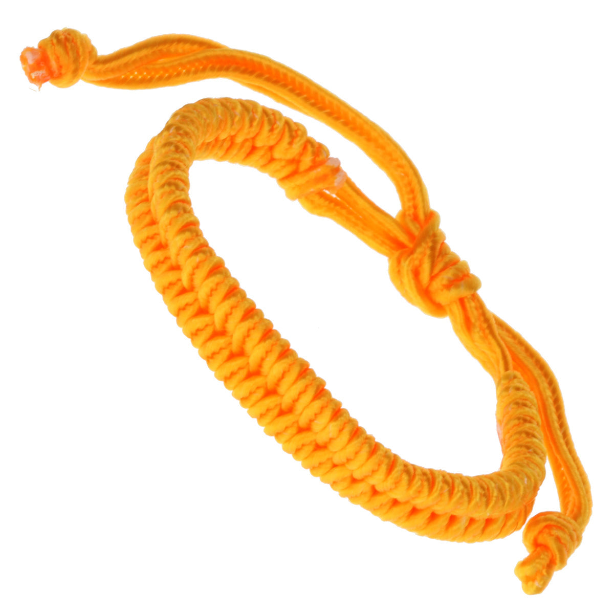 WBL104 - Whirlybird Orange Cotton fishtail Braided Lifestyle Bracelet