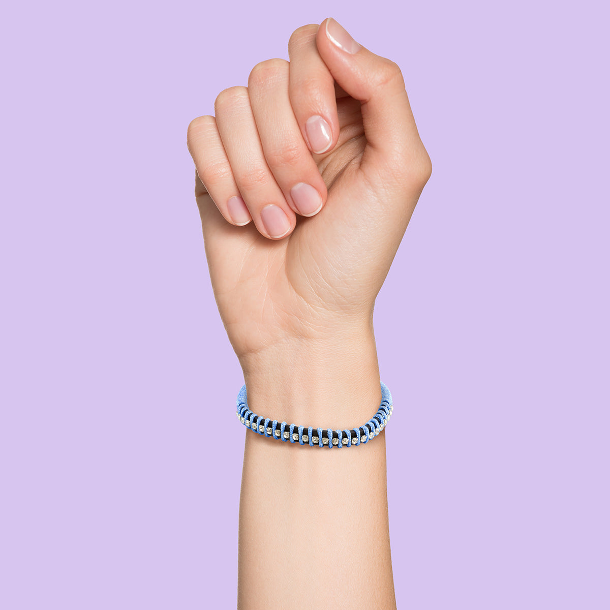 WBL110 - Whirlybird Random Selection Of Either A Pink, Blue OR White Diamante Bracelet