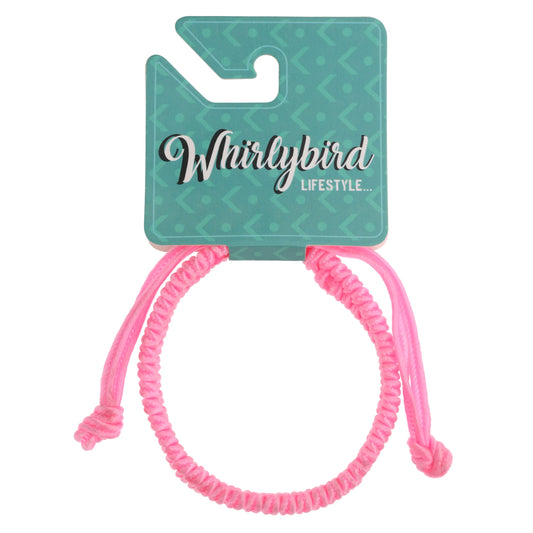 WBL120 - Whirlybird Baby Pink fishtail Braided Lifestyle Bracelet