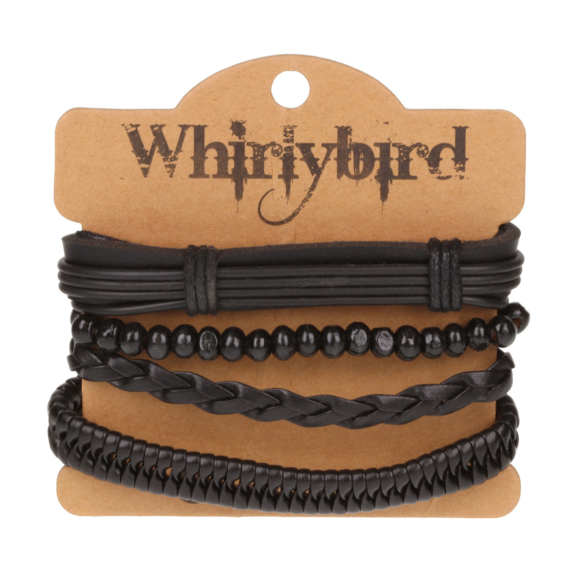 WBST50 - Mens Whirlybird Back Multibraid Stacker Bracelets