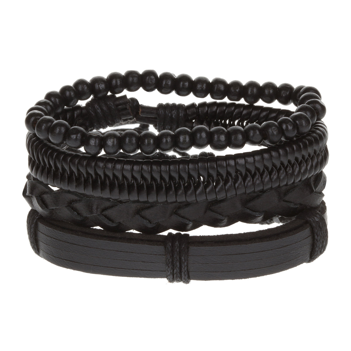 Mens Whirlybird Back Multibraid Stacker Bracelets