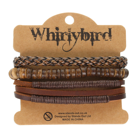 WBST138 - Mens Whirlybird Multibraid Stacker Bracelets