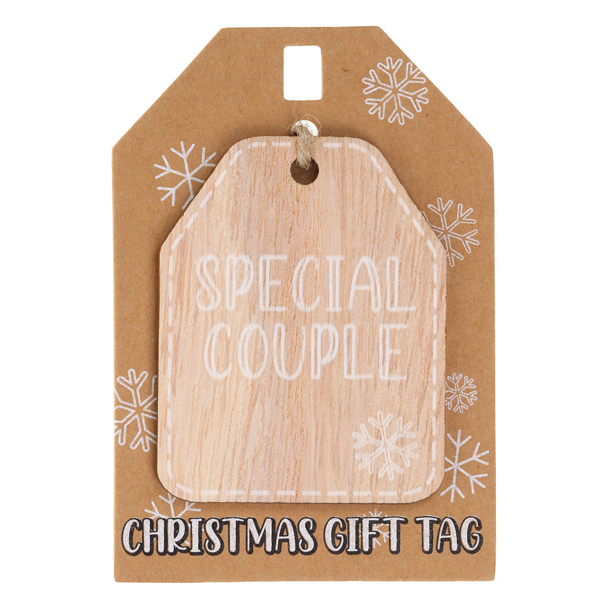 Christmas Wooden Gift Tag - Special Couple