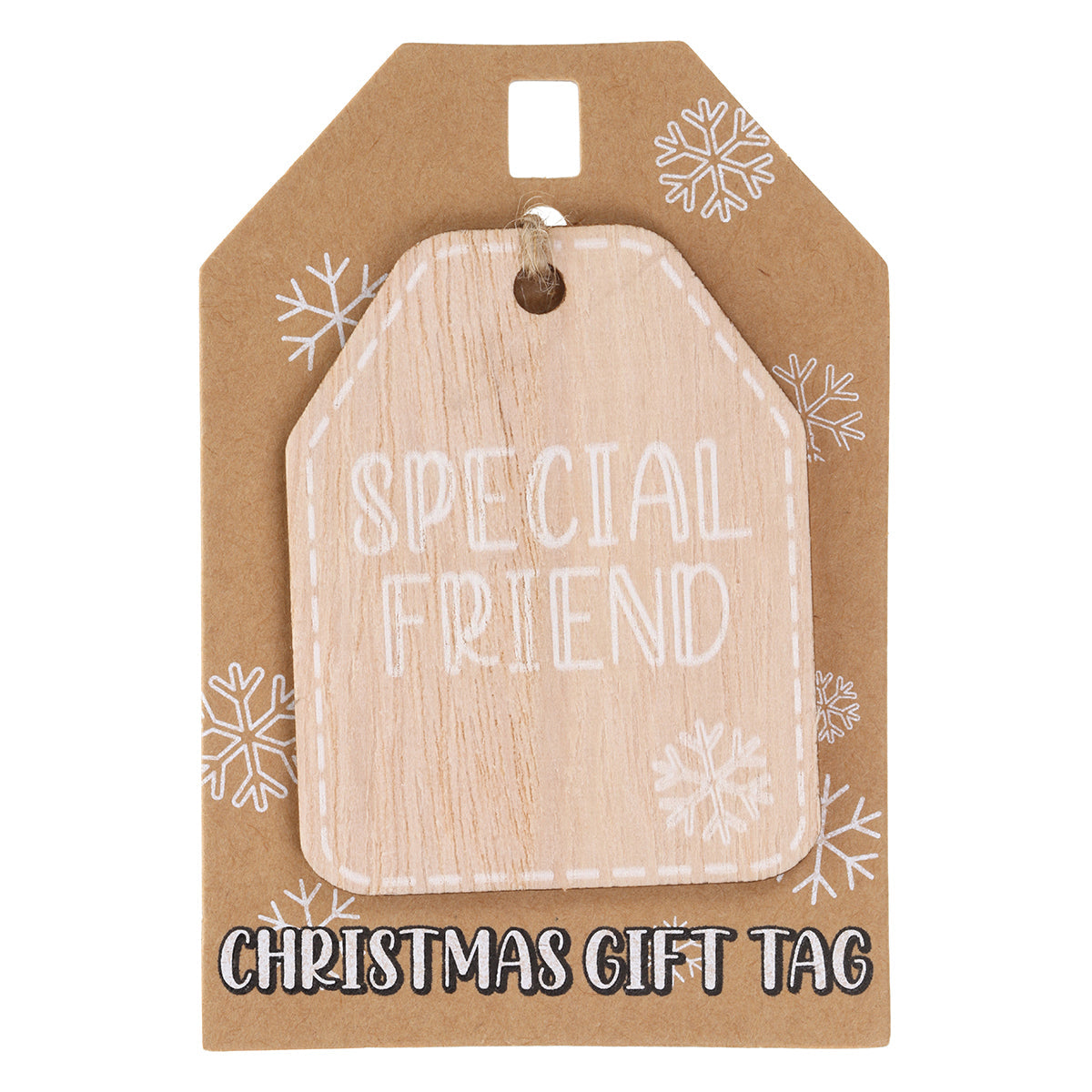 Christmas Wooden Gift Tag - Special Friend