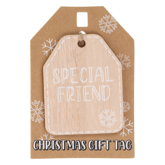 Christmas Wooden Gift Tag - Special Friend
