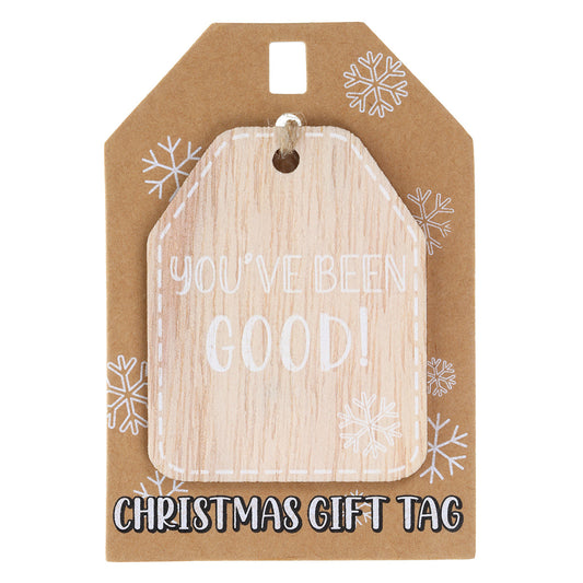 Christmas Wooden Gift Tag - You've Been GOOD!