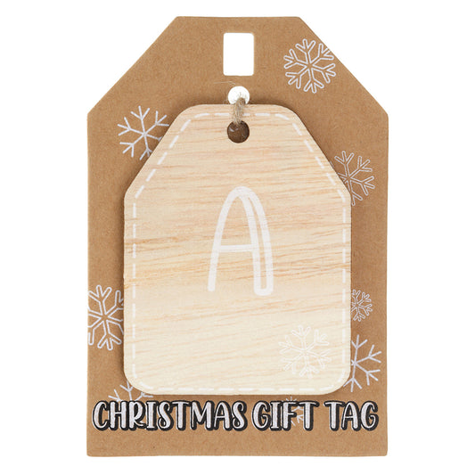 Christmas Wooden Gift Tag - A
