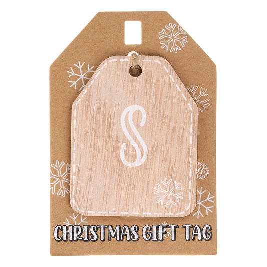 Christmas Wooden Gift Tag - S