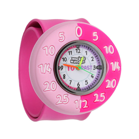 Time Telling Pink Wacky Watch