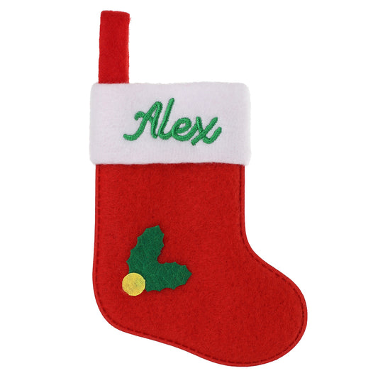 XS011 - Personalised Stocking Christmas Tree Decoration - Alex