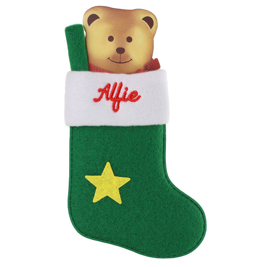 XS012 - Personalised Stocking Christmas Tree Decoration - Alfie