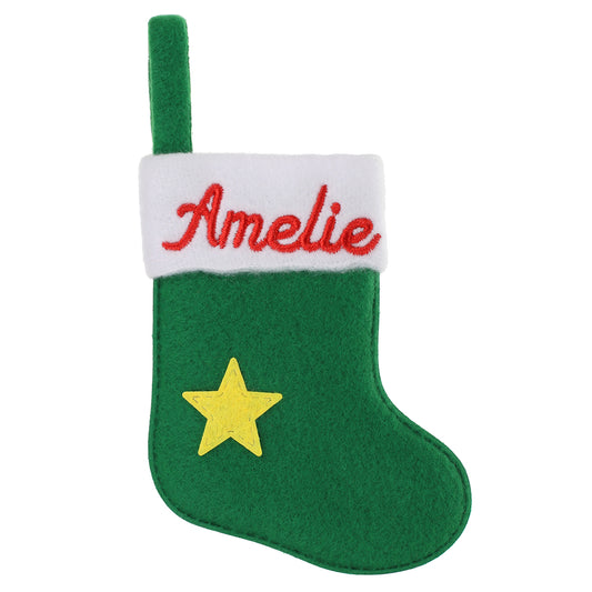 XS015 - Personalised Stocking Christmas Tree Decoration - Amelie
