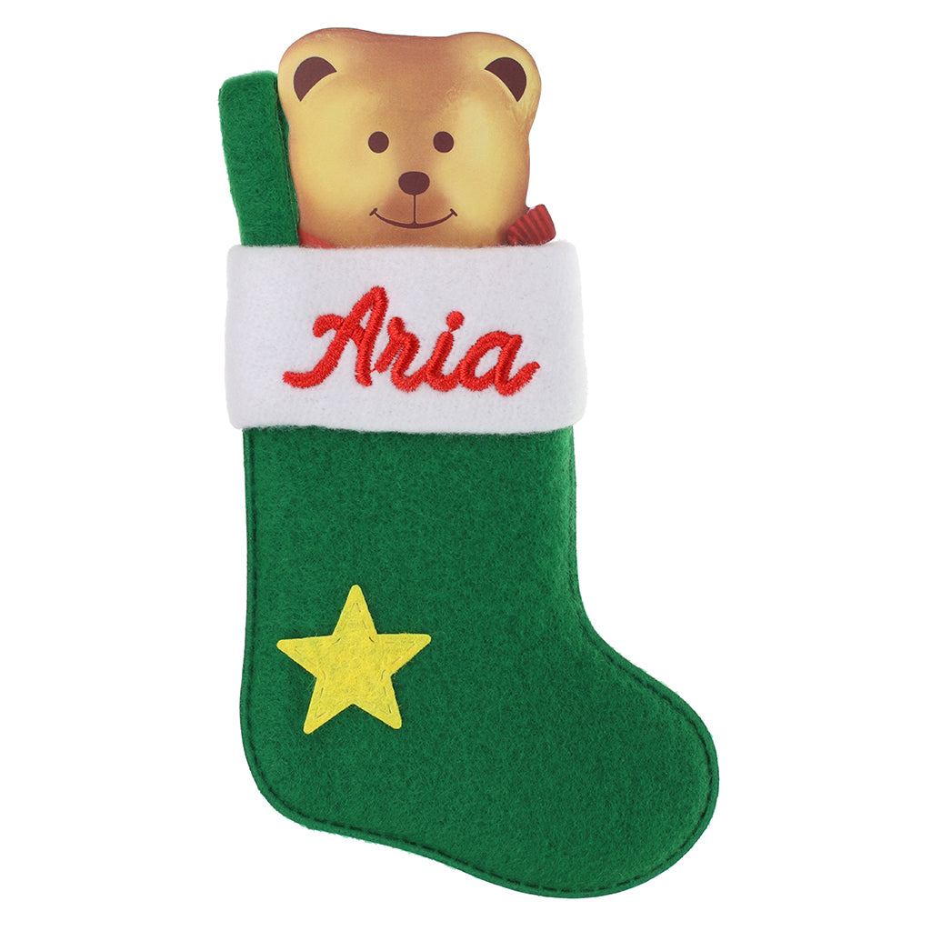 XS018 - Personalised Stocking Christmas Tree Decoration - Aria