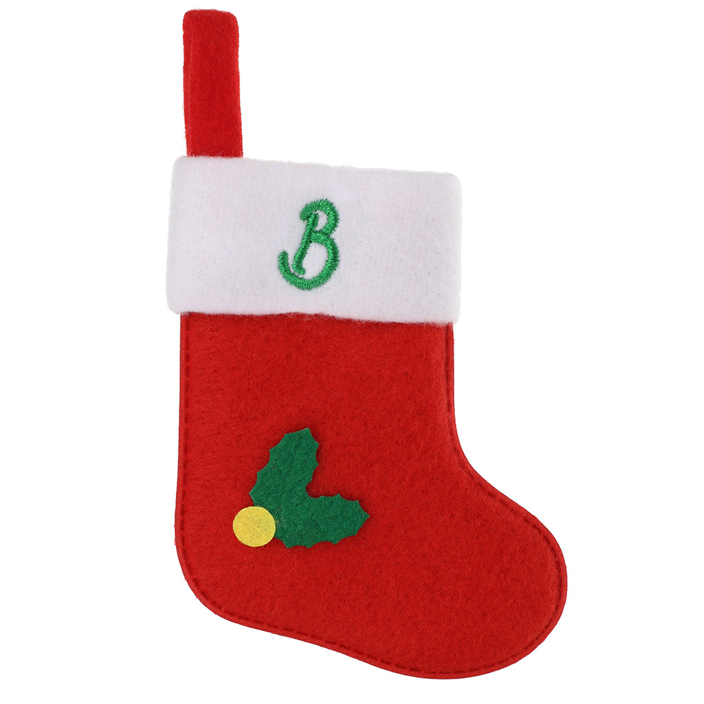 XS022 - Personalised Stocking Christmas Tree Decoration - B