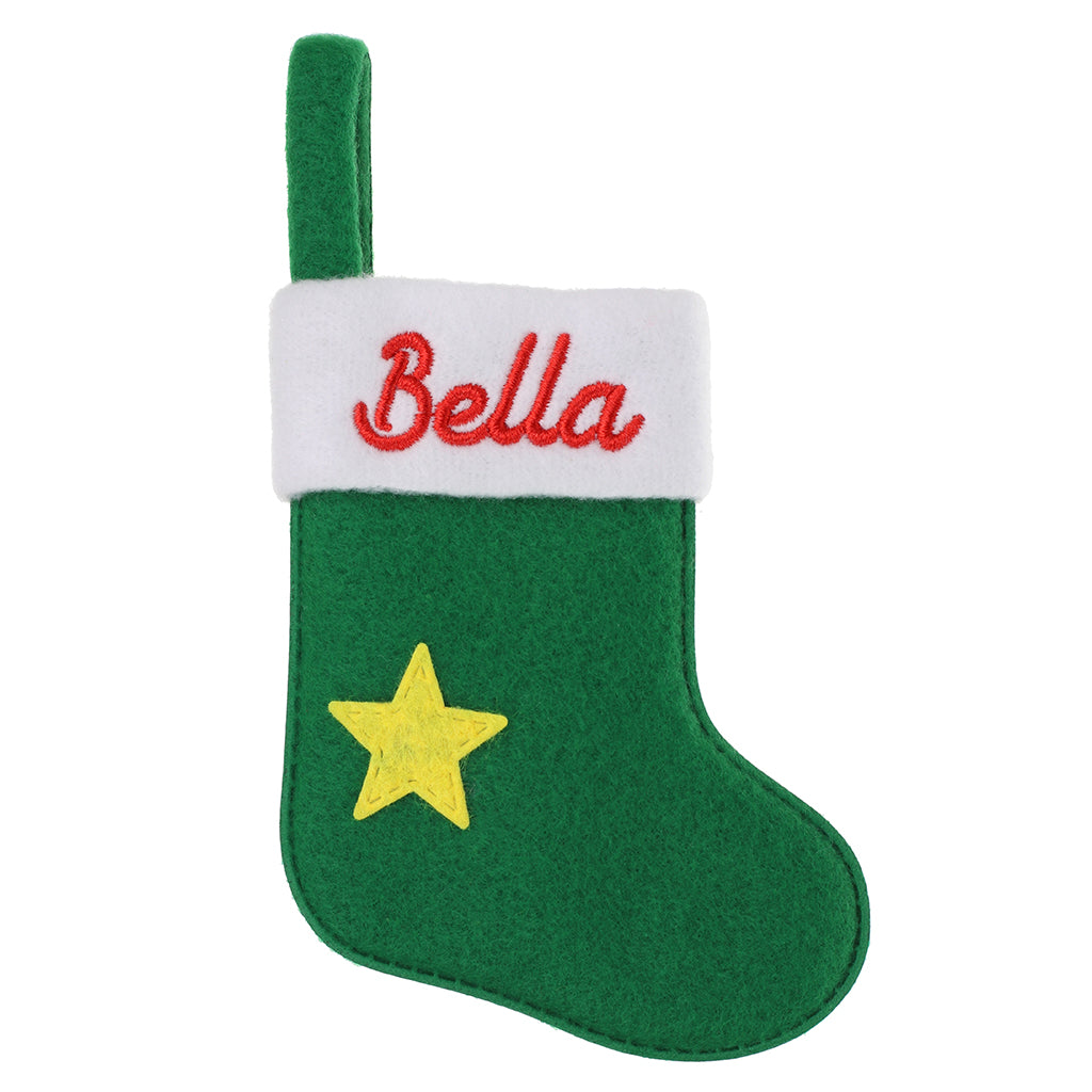 XS023 - Personalised Stocking Christmas Tree Decoration - Bella