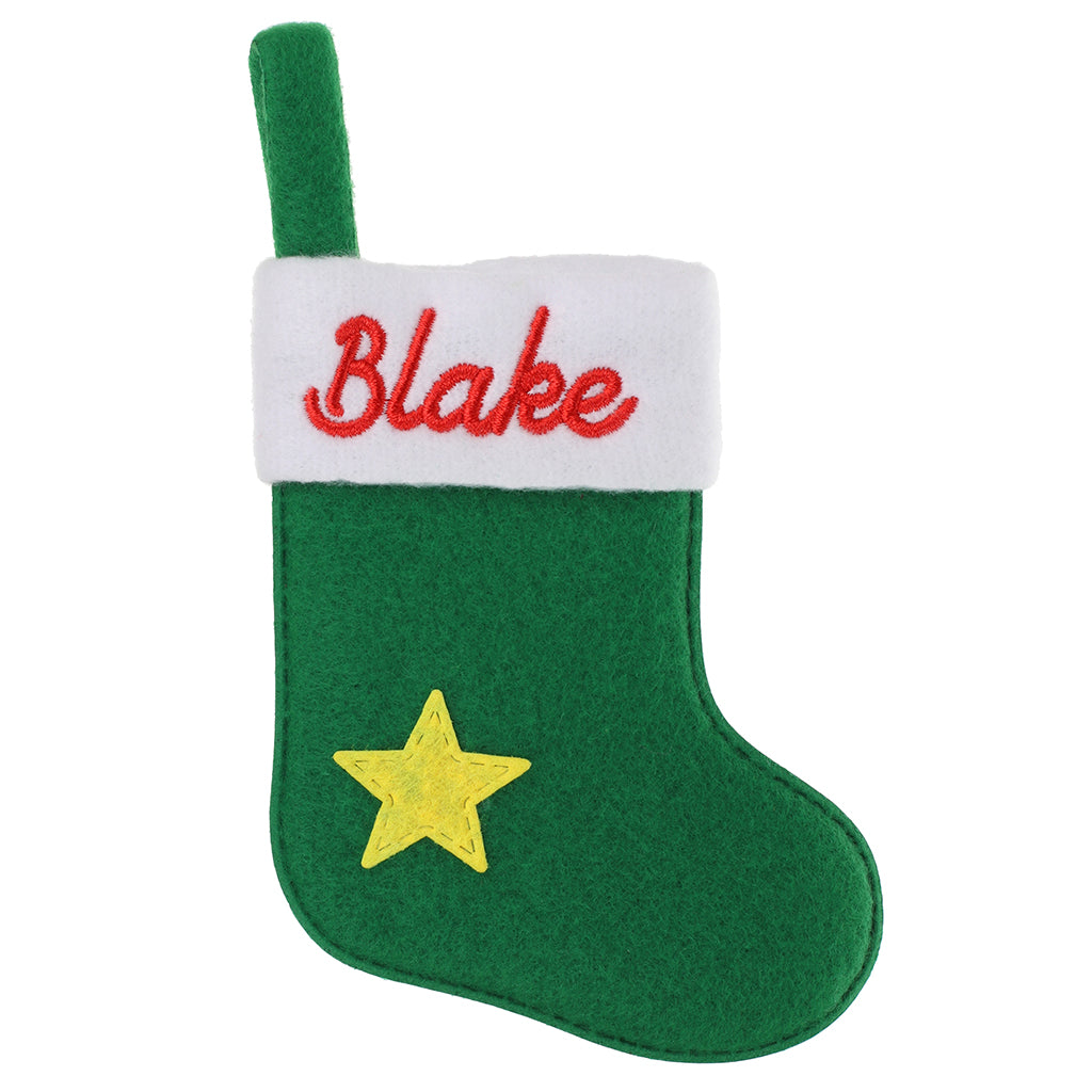 XS026 - Personalised Stocking Christmas Tree Decoration - Blake