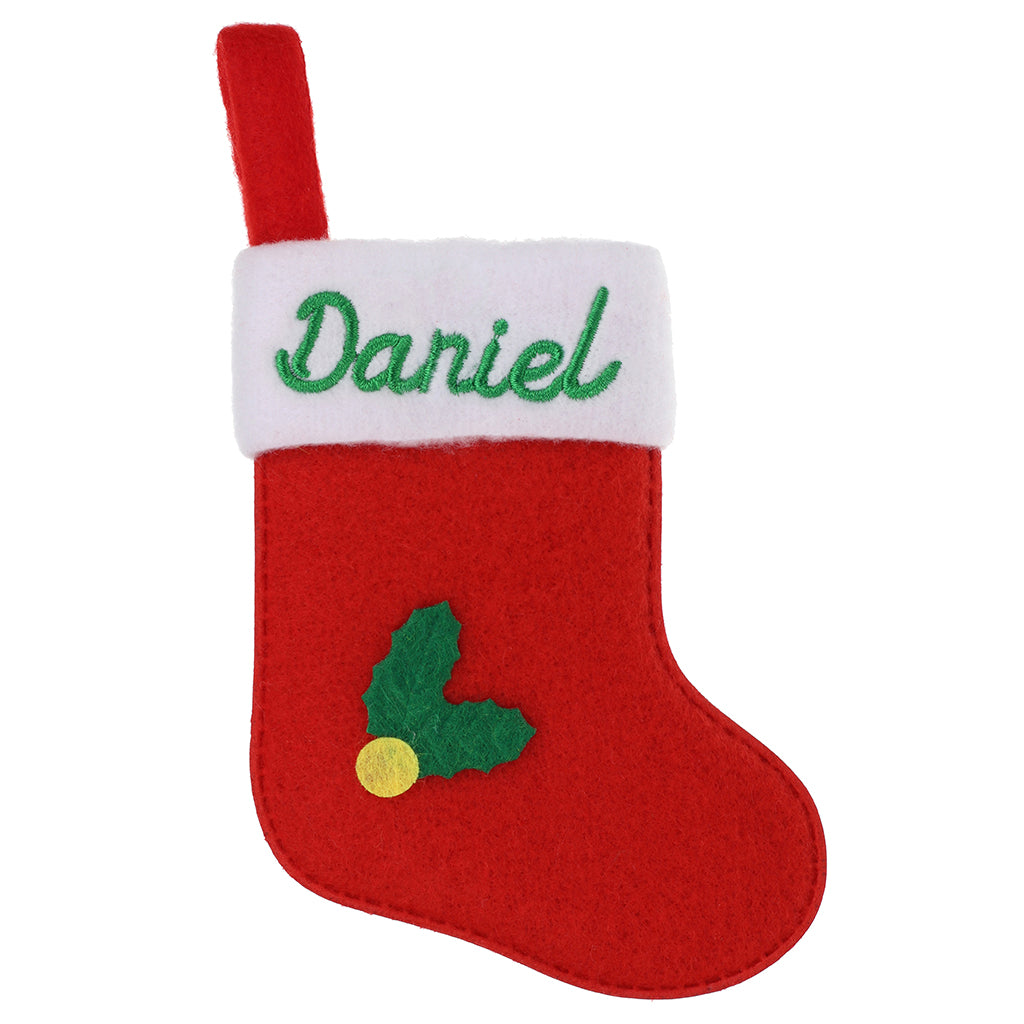 XS033 - Personalised Stocking Christmas Tree Decoration - Daniel